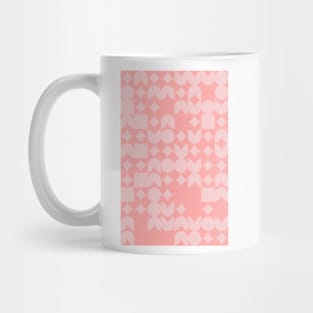 Girly Pinkish Geometric Pattern - Flowers & Stars #30 Mug